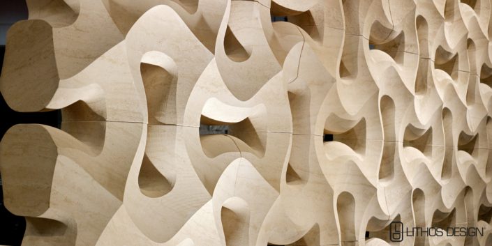 Natuurstenen wandpanelen van Lithos Design